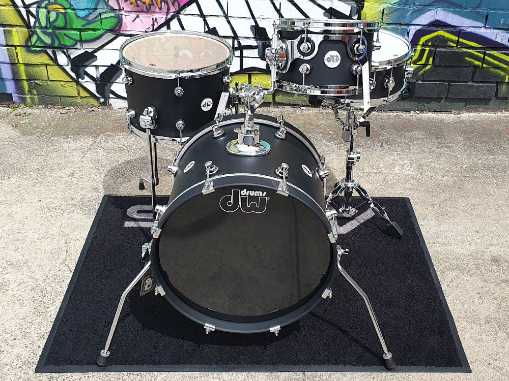 DW Design Series Mini Pro 18" 4 Piece Shell Pack - Black Satin