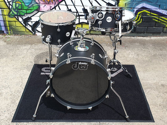 DW Design Series Mini Pro 18" 4 Piece Shell Pack - Black Satin