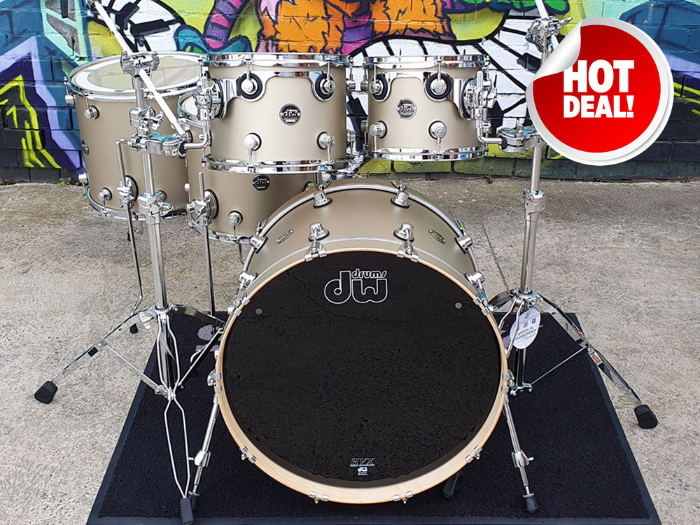 DW Performance Satin Oil 22" 5 Piece Shell Pack - Gold Mist
