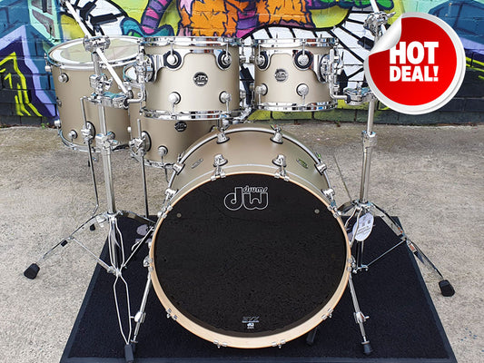 DW Performance Satin Oil 22" 5 Piece Shell Pack - Gold Mist