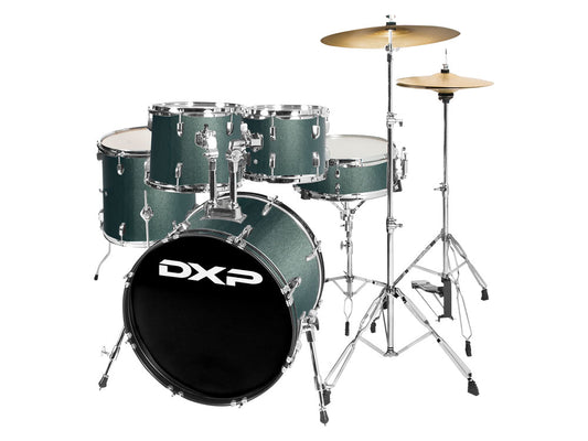DXP Fusion 20 Series 20" 5 Piece Drum Kit - Gun Metal Grey