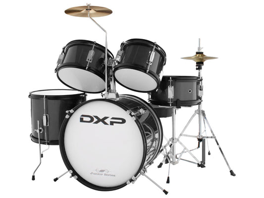DXP Junior TXJ5 16" 5 Piece Drum Kit - Black