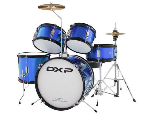 DXP Junior TXJ5 16" 5 Piece Drum Kit - Metallic Blue