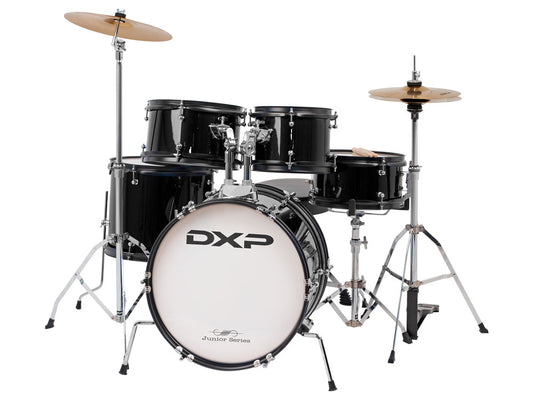 DXP Junior TXJ7 16" 5 Piece Drum Kit - Black