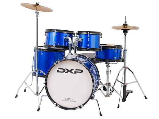 DXP Junior TXJ7 16" 5 Piece Drum Kit - Metallic Blue