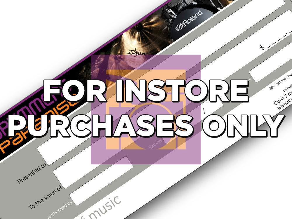 Drummers Paradise Gift Voucher for Instore Purchases