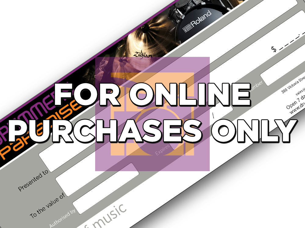 Drummers Paradise Gift Voucher for Online Purchases