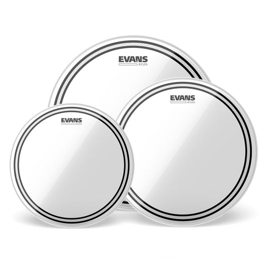 Evans EC2S Clear 10|12|14 Drumhead Pack