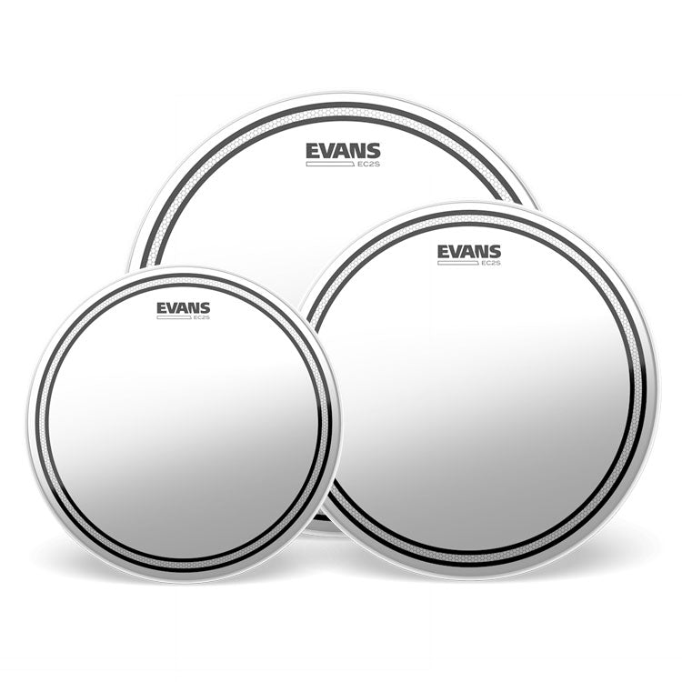 Evans EC2S Frosted 10|12|14 Drumhead Pack