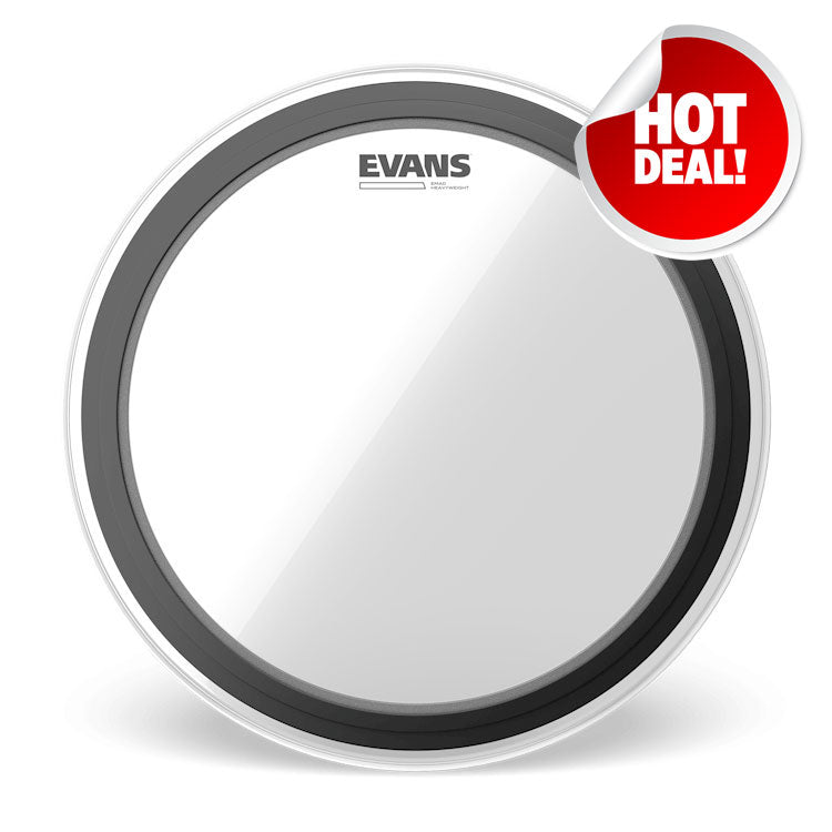 Evans EMAD Heavyweight Clear 20" Bass Drum Head