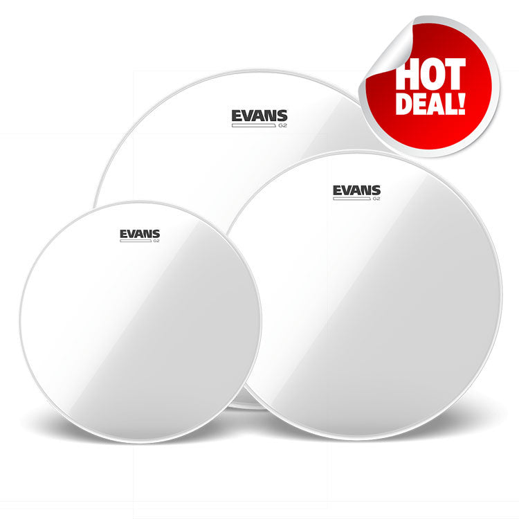 Evans G2 Clear 10|12|14 Drumhead Pack