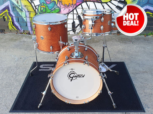 Gretsch Catalina Club Micro 16" 4 Piece Shell Kit - Satin Walnut Glaze