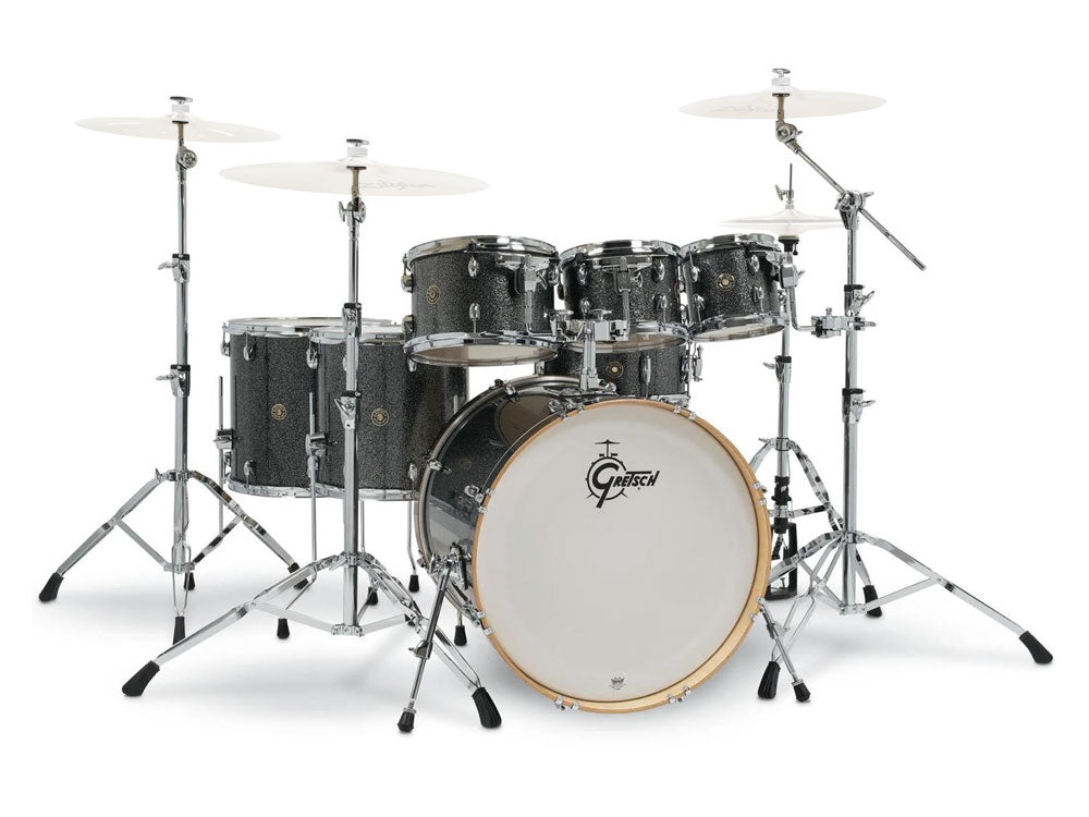 Gretsch Catalina Maple 22" 7 Piece Drum Kit - Black Stardust