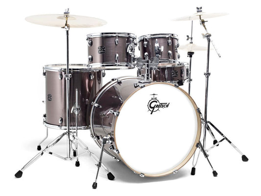 Gretsch Energy 22" 5 Piece Drum Kit - Grey Steel