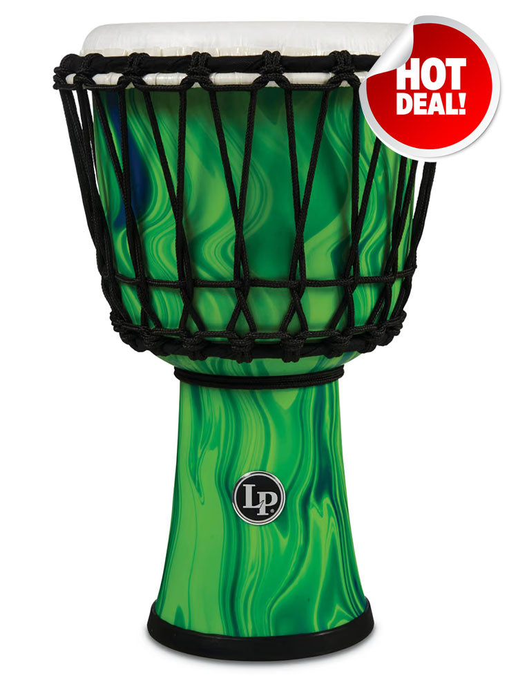 Latin Percussion Circle 7" Djembe Green Marble