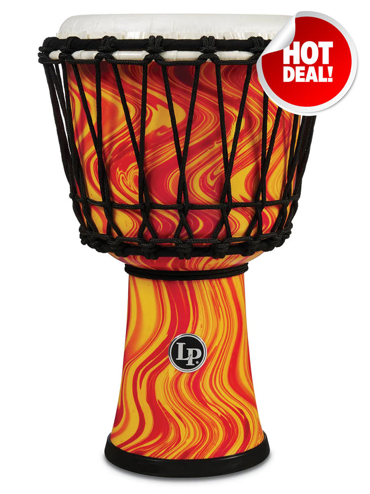 Latin Percussion Circle 7" Djembe Orange Marble