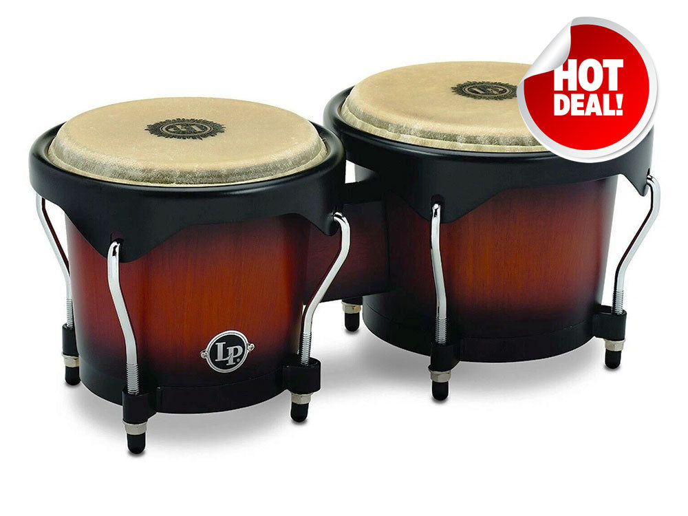 Latin Percussion City 6" & 7" Bongos Vintage Sunburst