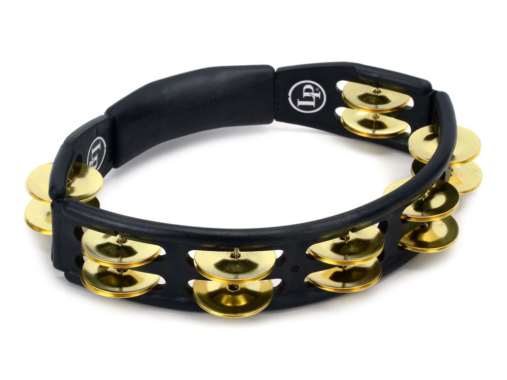 Latin Percussion Cyclops Handheld Brass Jingle Black Tambourine