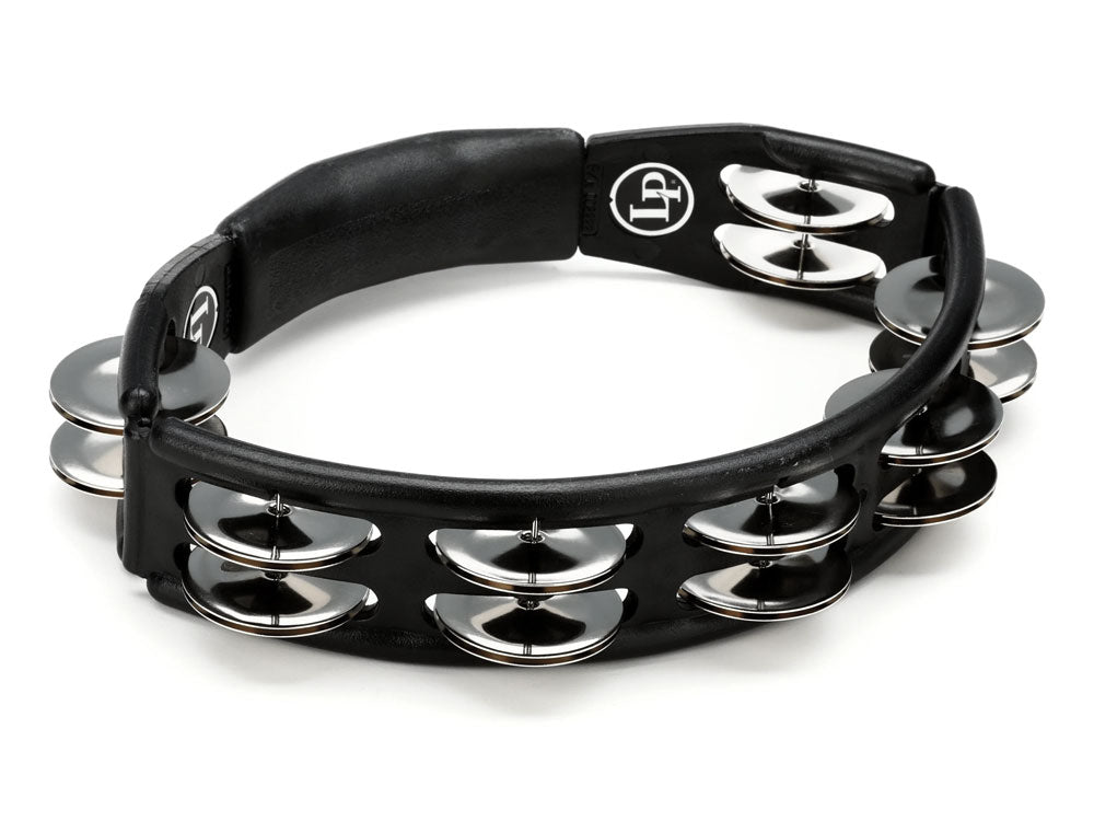 Latin Percussion Cyclops Handheld Steel Jingle Black Tambourine