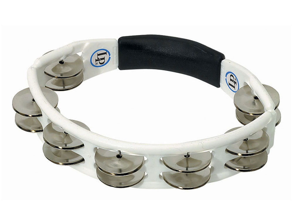 Latin Percussion Cyclops Handheld Steel Jingle White Tambourine