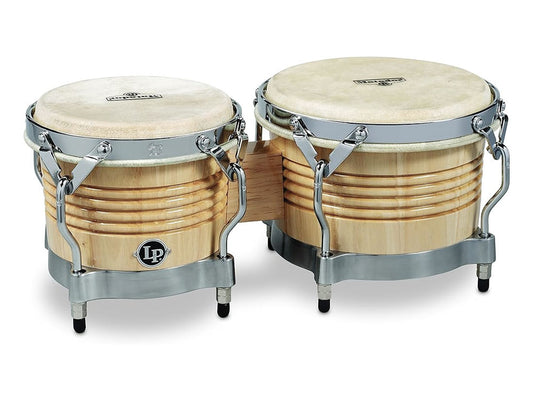 Latin Percussion Matador 7-1/4" and 8-5/8" Bongos Natural