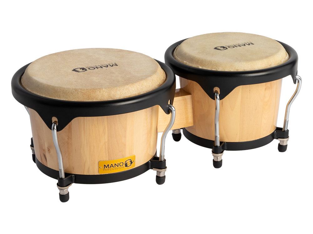 Mano Percussion 7-1/4" and 8-1/2" Bongos Natural