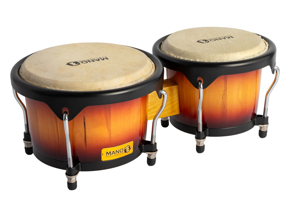 Mano Percussion 7-1/4" and 8-1/2" Bongos Sunburst