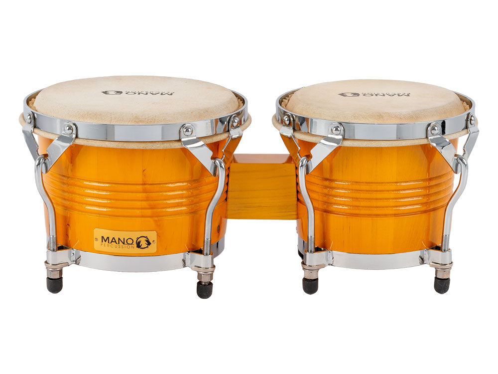 Mano Percussion 7" and 8" Pro-Style Bongos Natural