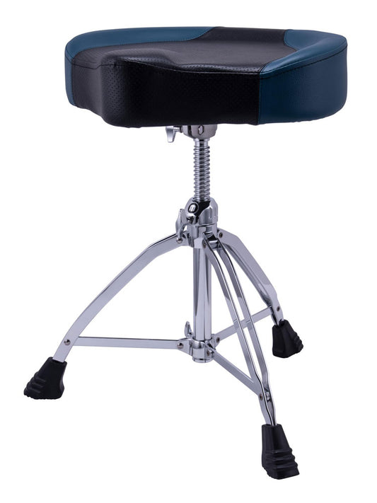 Mapex 800 Series Breathable Cloth Top Drum Throne - Blue Leatherette