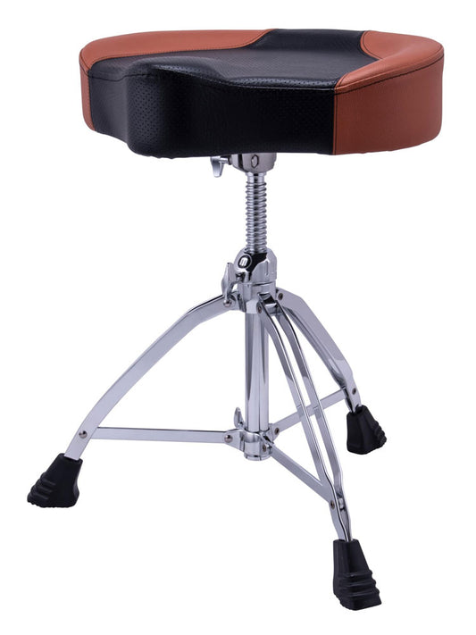 Mapex 800 Series Breathable Cloth Top Drum Throne - Brown Leatherette