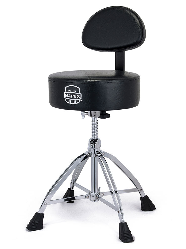 Mapex 800 Series Round Top Drum Throne with Backrest