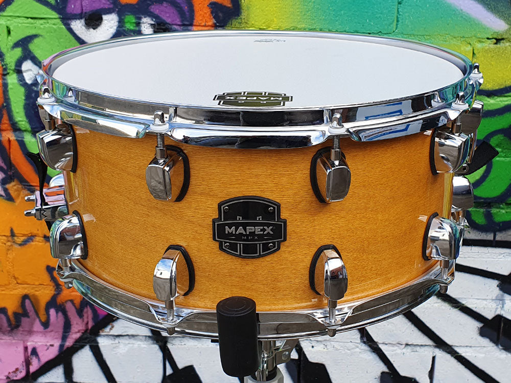 Mapex MPX Maple | Poplar Hybrid 14" x 6.5" Snare Drum - Gloss Natural