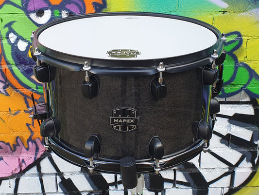 Mapex MPX Maple | Poplar Hybrid 14" x 8" Snare Drum - Transparent Midnight Black