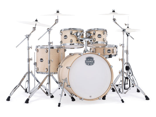 Mapex Mars Maple 22" 5 Piece Drum Kit - Natural Satin