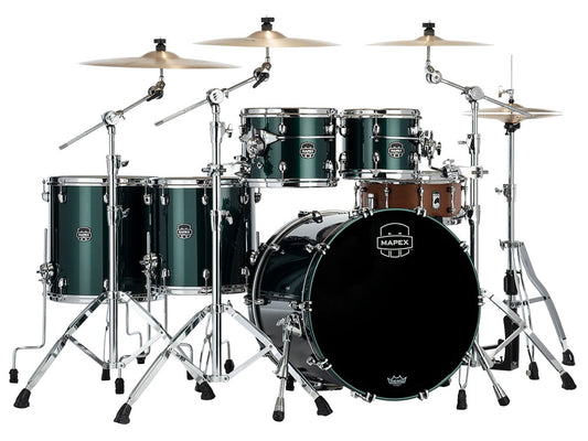 Mapex Saturn Evolution 22" 5 Piece Shell Kit - Brunswick Green