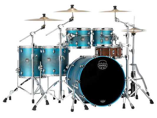 Mapex Saturn Evolution 22" 5 Piece Shell Kit - Exotic Azure Burst