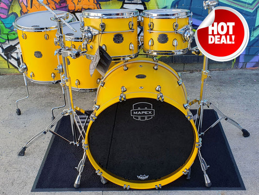 Mapex Saturn Evolution 22" 5 Piece Shell Kit - Tuscan Yellow