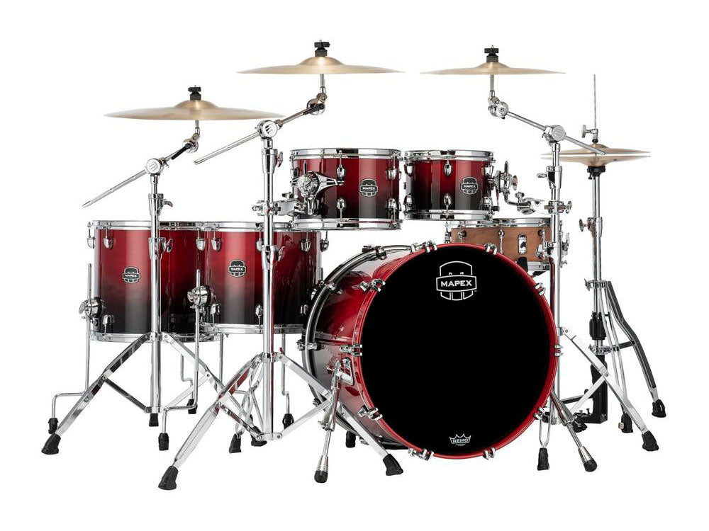 Mapex Saturn Studioease Fast 22" 5 Piece Shell Kit - Scarlet Fade