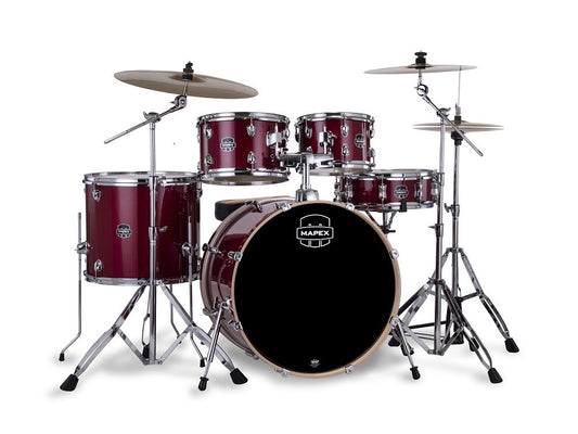 Mapex Venus 22" 5 Piece Drum Kit - Crimson Red Sparkle