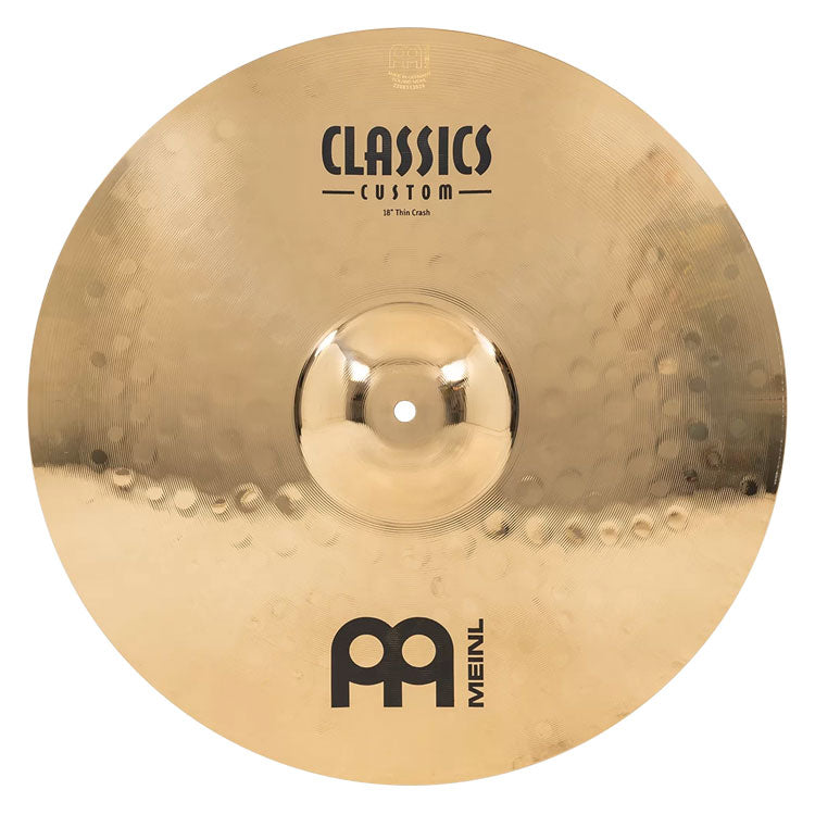 Meinl Cymbals 18" Classics Custom Brilliant Thin Crash Cymbal