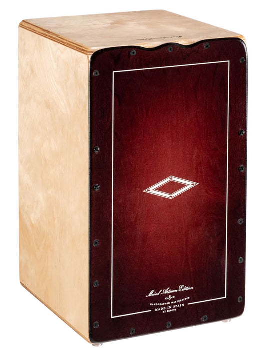 Meinl Percussion Artisan Edition Solea Line String Cajon Dark Red Burst