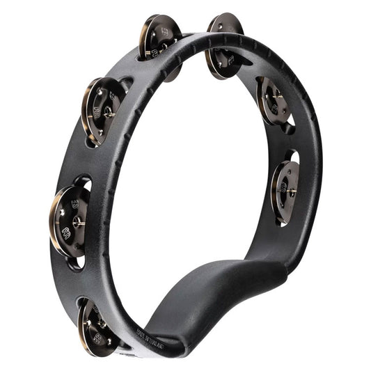 Meinl Percussion Headliner ABS Single Row Steel Jingle Tambourine Black