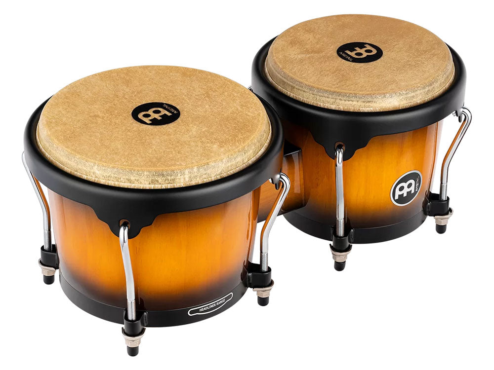 Meinl Percussion Headliner Series 6-3/4" & 8" Bongos Vintage Sunburst