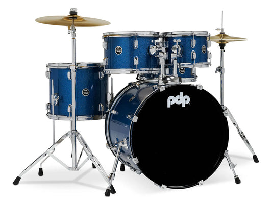 PDP CENTERstage 22" 5 Piece Drum Kit - Royal Blue Sparkle Finish Ply