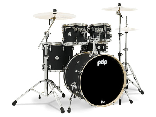 PDP Concept Maple Finish Ply 22" 5 Piece Drum Kit - Satin Black