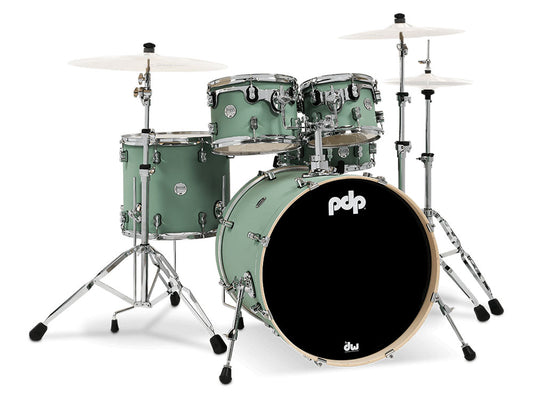 PDP Concept Maple Finish Ply 22" 5 Piece Drum Kit - Satin Seafoam