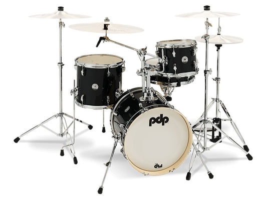 PDP New Yorker 16" 4 Piece Shell Kit - Black Onyx Sparkle