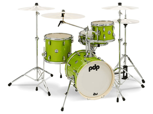 PDP New Yorker 16" 4 Piece Shell Kit - Electric Green Sparkle