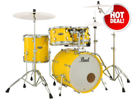 Pearl Decade Maple 20" Fusion 5 Piece Drum Kit - Solid Yellow