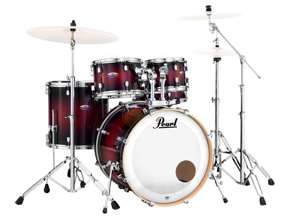 Pearl Decade Maple 22" Fusion Plus 5 Piece Drum Kit - Gloss Deep Red Burst